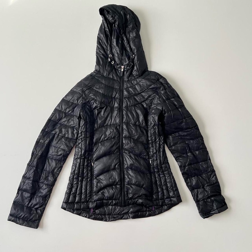 Andrew Marc lightweight packable premium down black puffer jacket